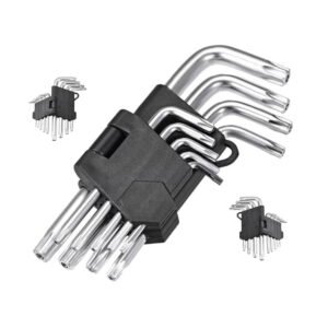 Jogo de Chaves Torx Curtas 9 Peças – Aço Cromo Vanadium T10 a T50 - 1 – Shop do Zap Campo Grande